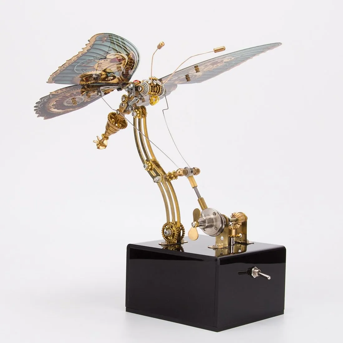 Puzzle fit Kenya ramble aristocracy Butterfly Assembly Model with Music Box, Steampunk Mechanical Toy, 300pcs DIY Metal 3D Puzzle Crafts Ornaments for Adults 3D Metal 