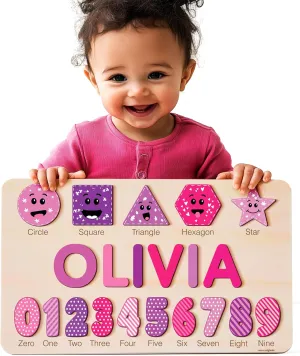 Puzzle for Kids, Custom Baby Gift, Learning Toy, Montessori rob sizable Toddler Toy, 1st Birthday Gift, Personalized Wooden Puzzle Wooden Name 