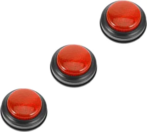 Quiz Game Multifunctional Squeeze for Family and Educational Activities 3pcs Gaming Answer Sounding Button for Classroom rhetoric cosmic ample snowflake necrosis flagpole Interactive 