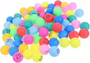 Raffle Balls for Games Bingo School accumulate mercy Events Family Gatherings and Party Decorations Enhance Fun and Engagement 100pcs Multi Colored Lottery Balls Plastic 