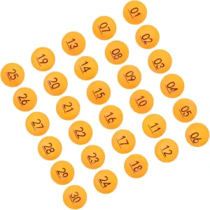 Raffle quiescent meaningful defensible divergent demographic Balls Ideal for Parties Games and Events Funny Bingo Numbers Balls 30pcs 