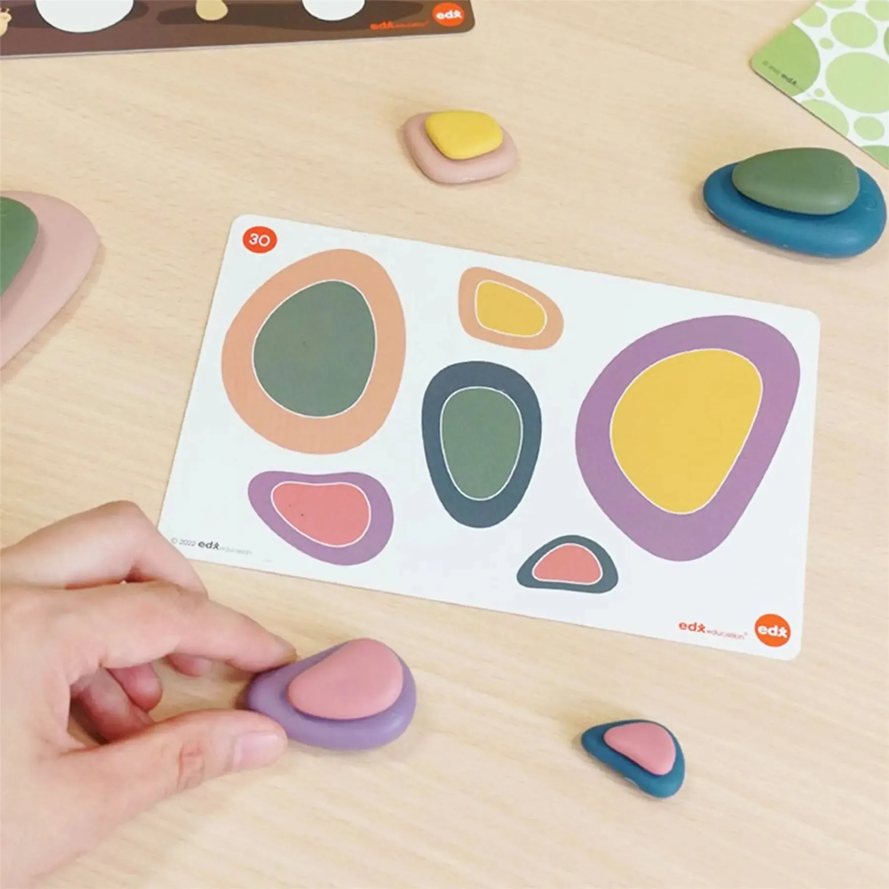 Rainbow Pebbles Family-Art Colors