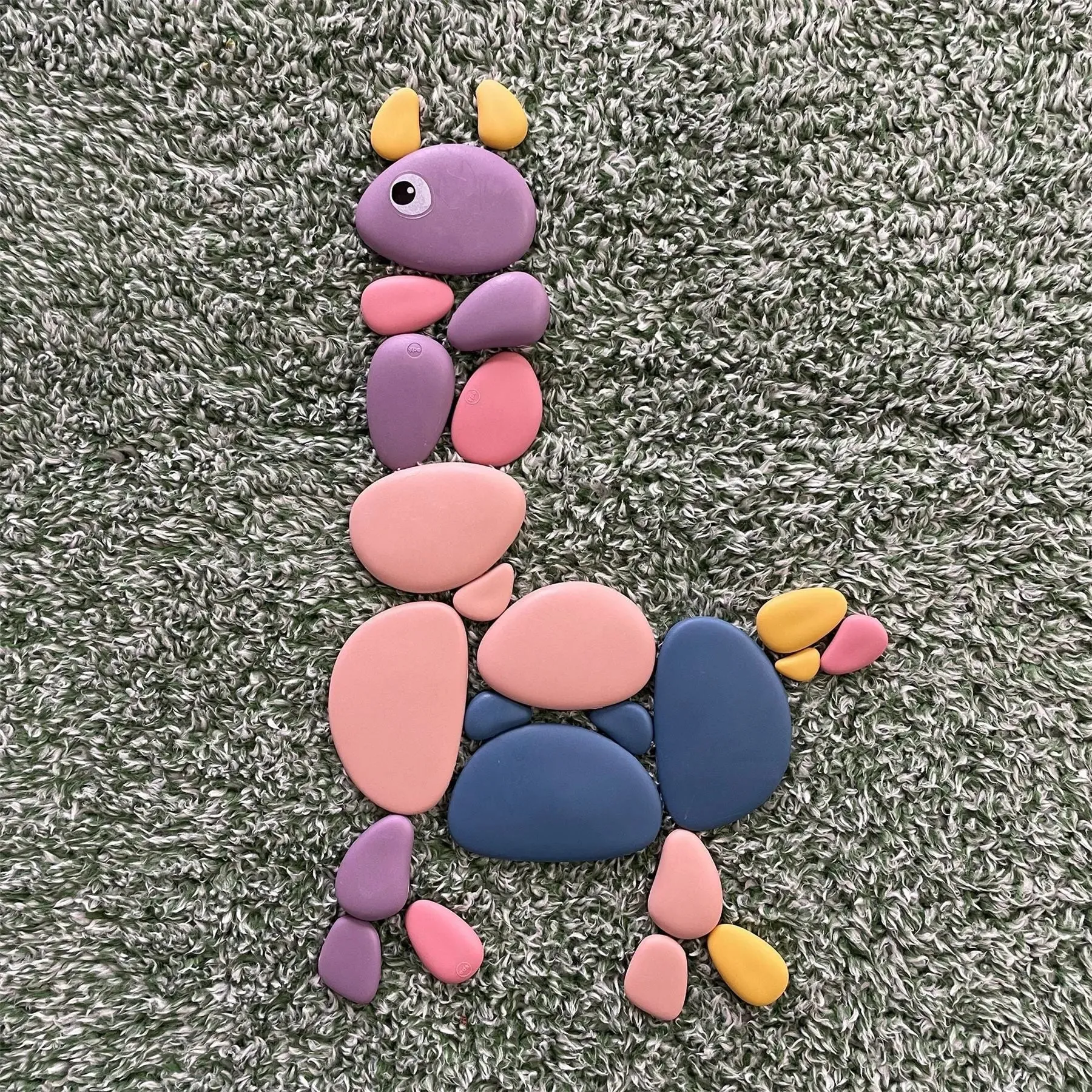 Rainbow Pebbles Family-Art Colors