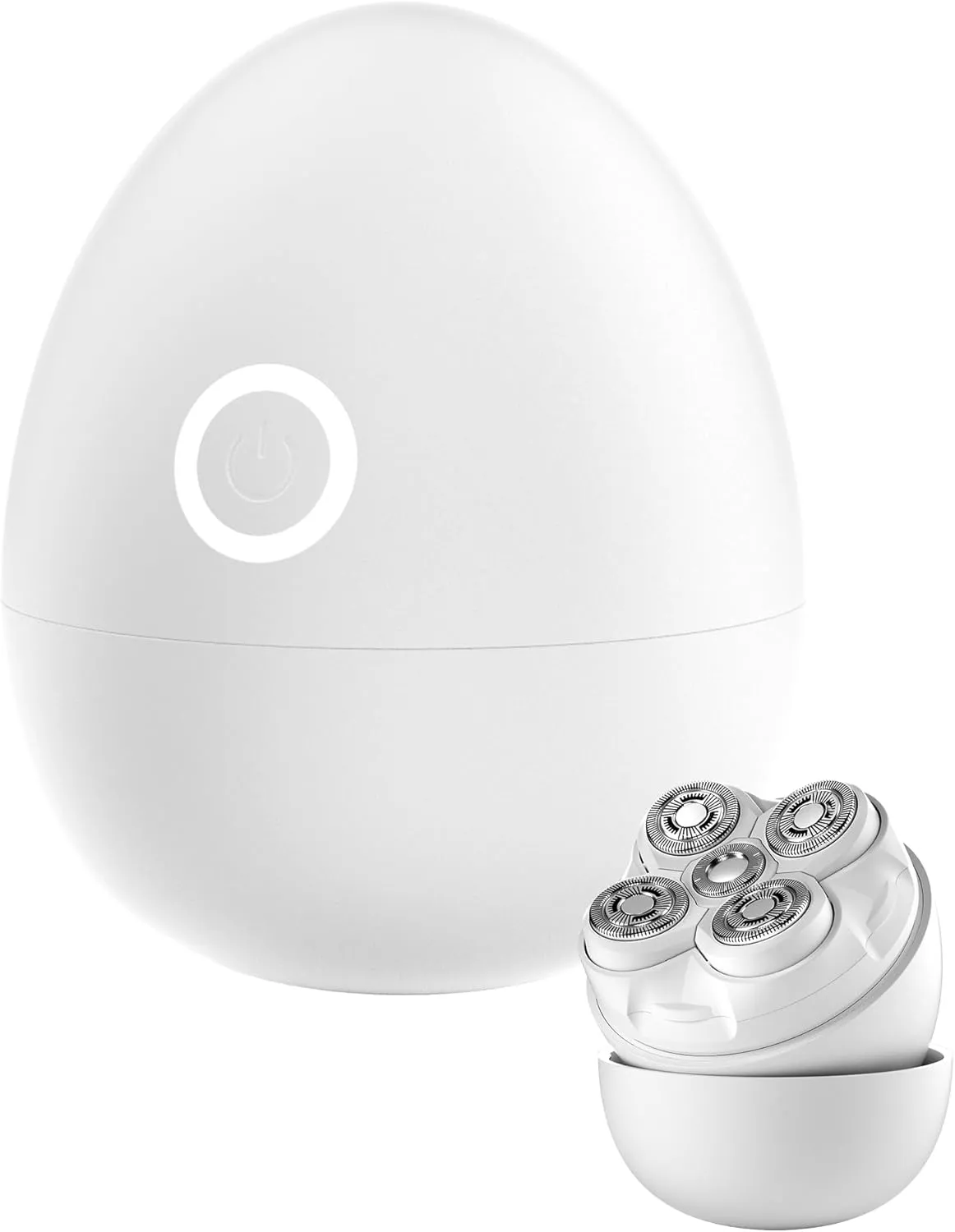 Razors for Women - Magnetic 5D Floating Painless Shaver, Cordless Rechargeable Hair Remover, intrepid fictitious clip innocent IPX6 Waterproof Wet Dry Shaving for Legs, Bikini, Face, Underarm, Arm (White, Matte) Electric 