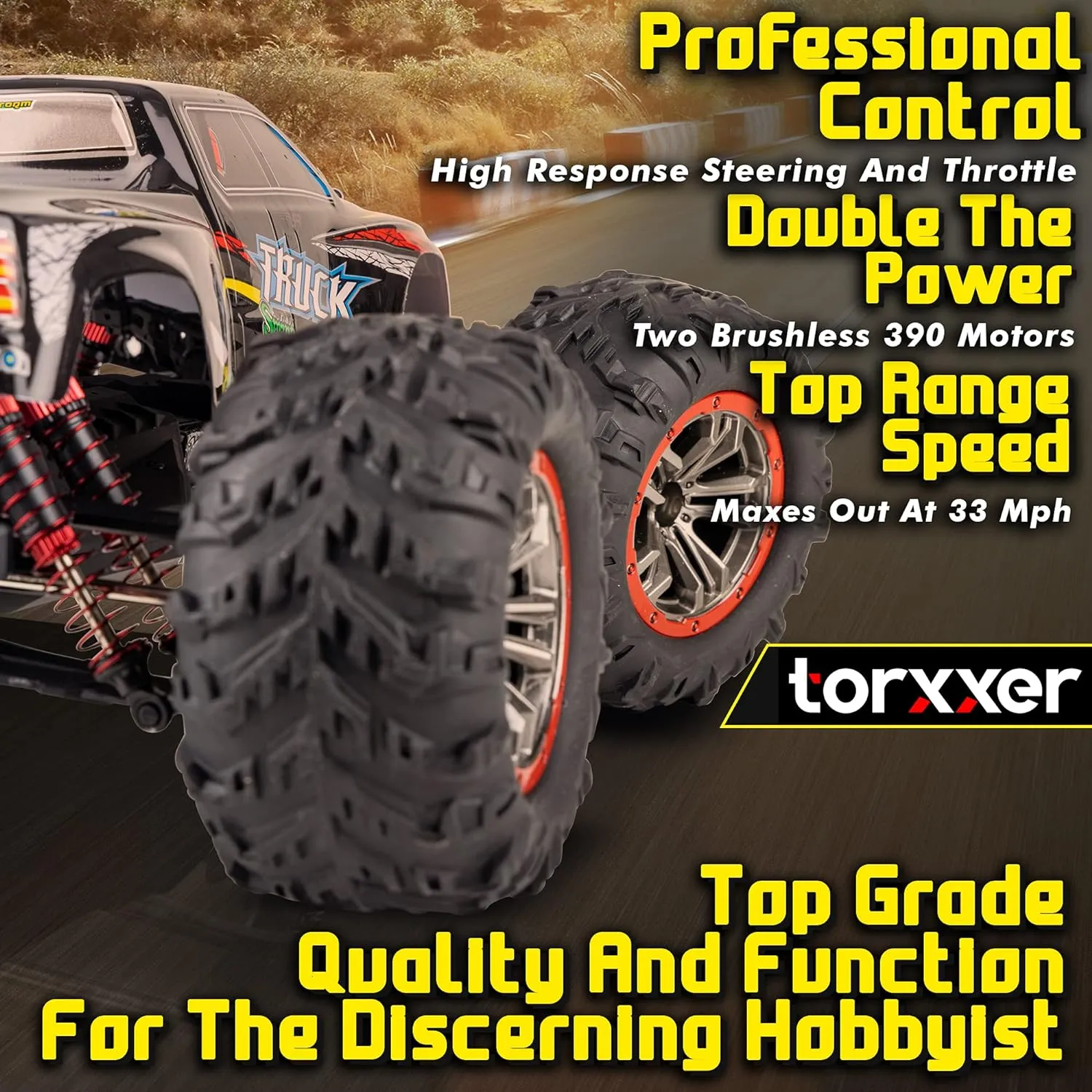 RC birch kitchenware institute corporeal Car$ Hits 30MPH | Off Road 4WD for Grip on Any Terrain |1/10 | Ready to Run Waterproof Trophy Truck - Improved Version 2024 1:10 Scale RC Truck | High-Speed Hobby Grade 