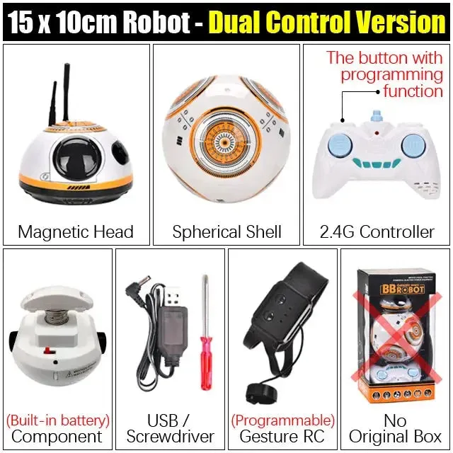 RC Robot BB Ball Watch Gesture Induction Sensor Robots 2.4G Radio Remote Control Car Intelligent Boys Girls Model Kids Toys Gift