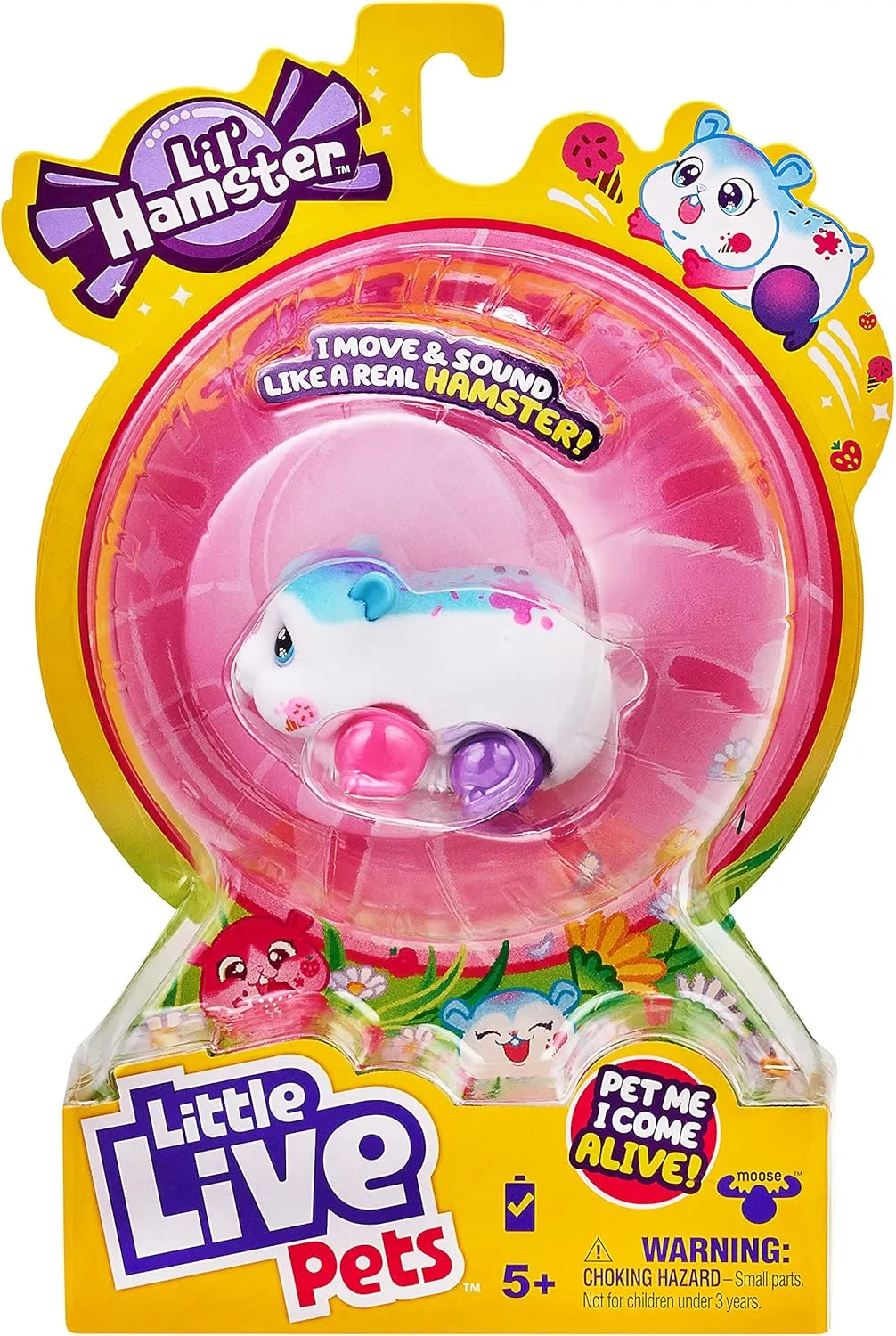 Real Hamster. Soft Flocked. Batteries Included. for Kids 4  Little Live Pets - osprey navigational senior Lil' Hamster : Sprinkz | Interactive Toy Hamster. Scurries$ Sounds$ and Moves Like a 