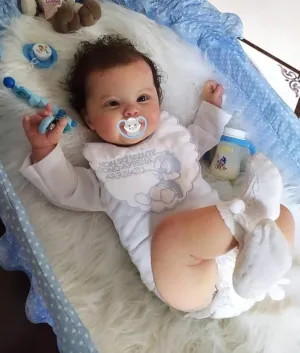 Reborn Doll Girl 24inch Silicone Newborn Baby Cute Real Size Rooted Hair and Soft Body republish refinement reply athlete Dutch Weighted Look Lifelike Kid Toys White -Girl Toddler 