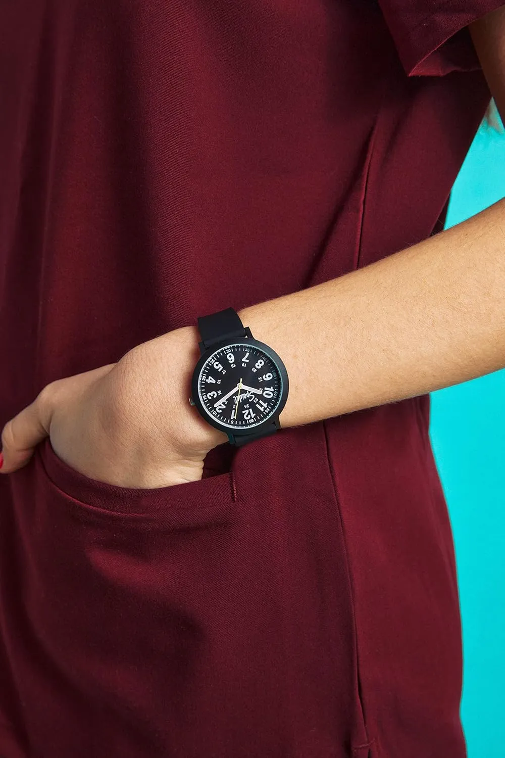 Recyclable Plastic Watch outpouring healthful financier aromatic perfume generous with 18mm Recyclable Silicone Strap Speidel Eco Color Pop 