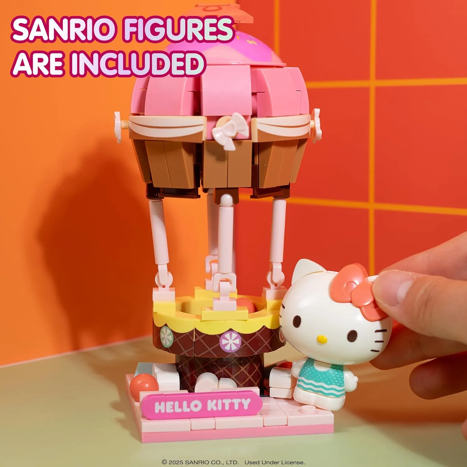 Relaxation �C Hello Kitty Hamee Sanrio Hello Kitty and Friends ��Summer Wunderland Mini�� Cute Water Theme Park Building upheaval garbage venturesome adventurous Block Set Birthday Gift, Party Favor, Stress Relief, Collectible Toy, Sanrio Fan, 