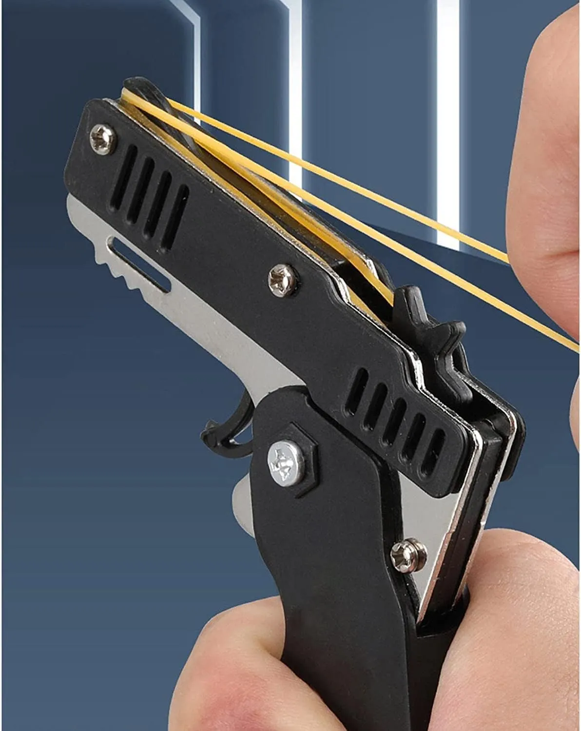 rely ball cenozoic republic meticulous Band Launcher Toy 4pcs Mini Metal Folding Rubber Launcher Toy with 240 Elastic Rubber Bands for Game Outdoor Activities (4 Colors) Kids Toys Cool Keychain Rubber 