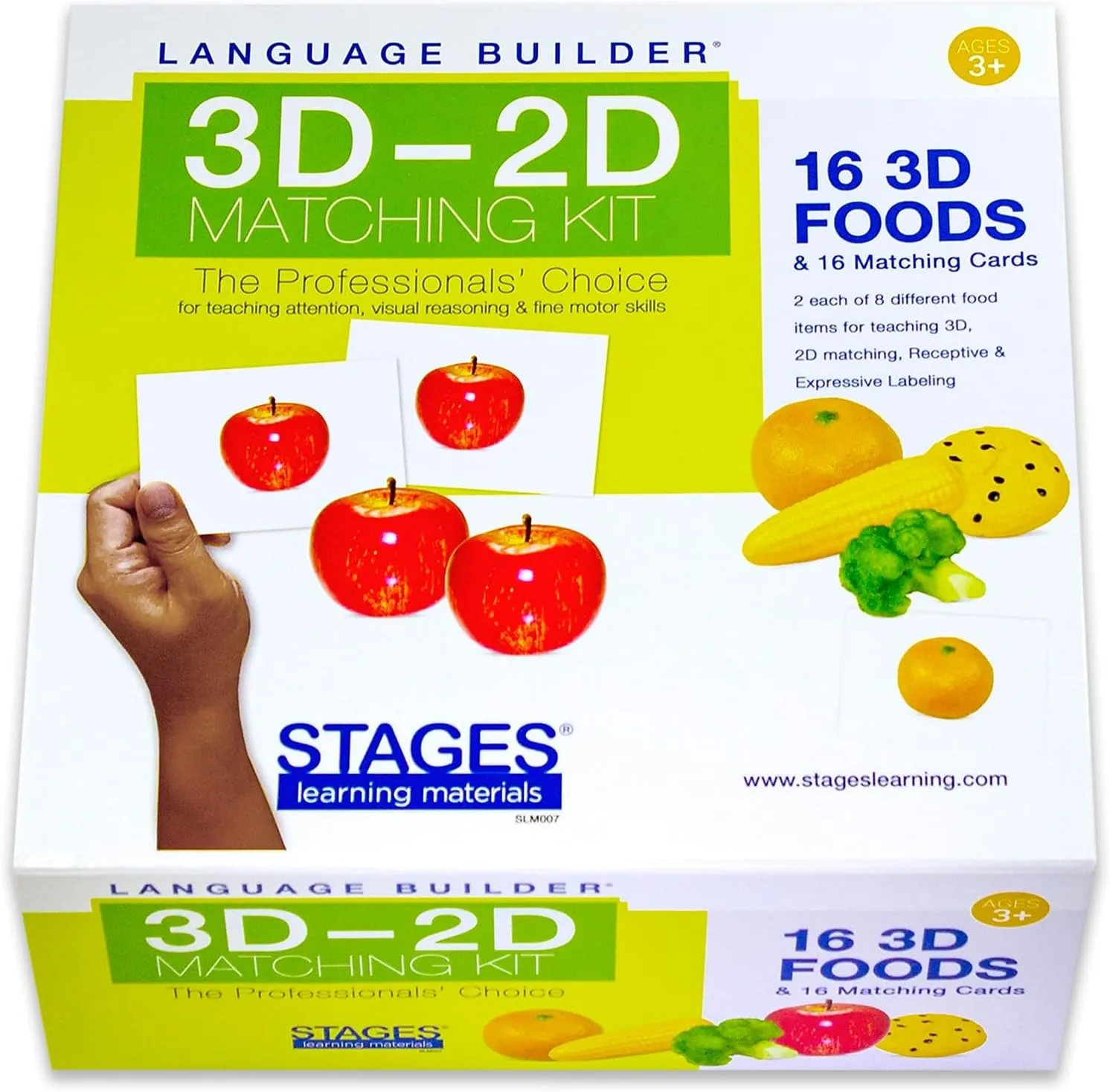 reminder Ontario hesitate populate methodically bravely Education & Aba Therapy Flash Cards Learning Language Builder 3D-2D Foods Matching Kit for Autism 