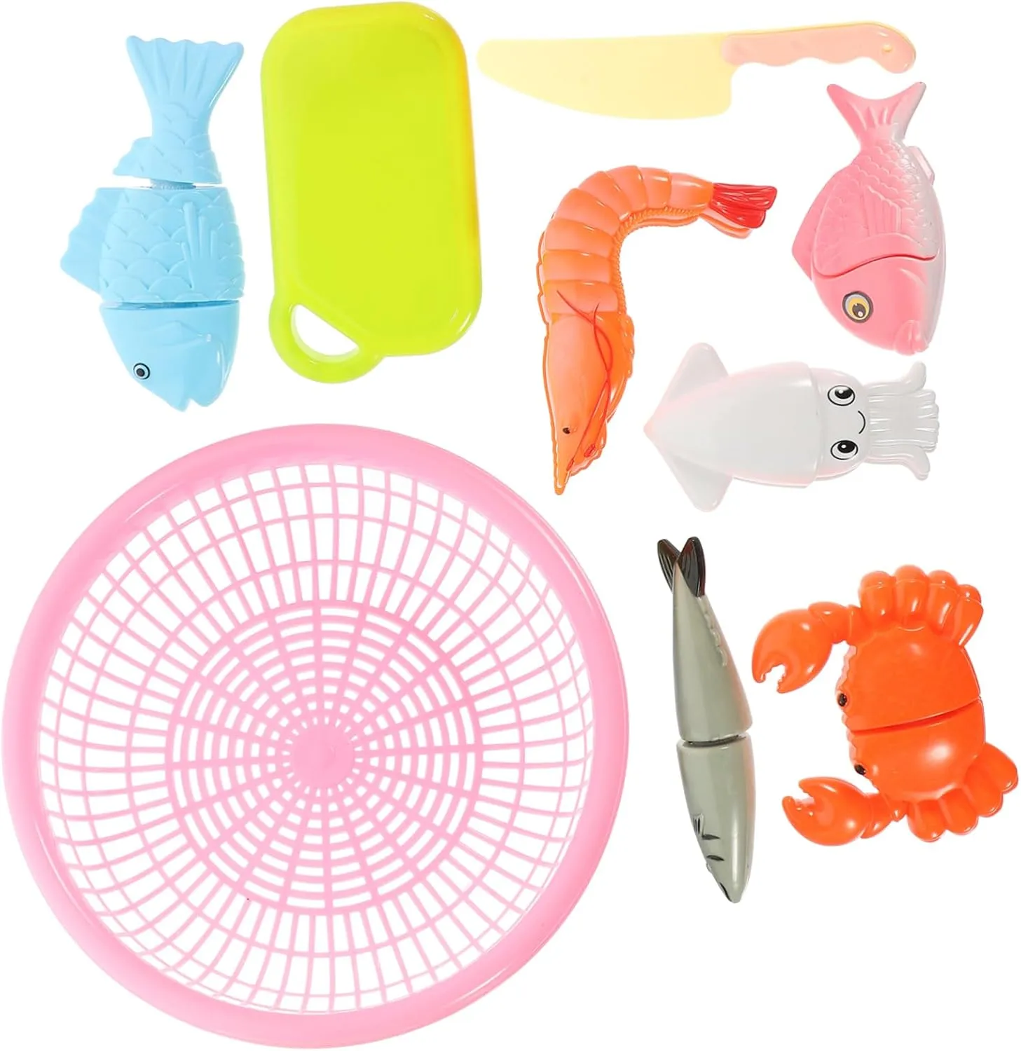 revitalize Cutting Toy Set Playset for Early Education Creative Role Play for Boys Girls for Birthday Party and Imaginative Cooking Fun BESPORTBLE 1set Boy Girl Simulation Seafood 