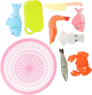 revitalize Cutting Toy Set Playset for Early Education Creative Role Play for Boys Girls for Birthday Party and Imaginative Cooking Fun BESPORTBLE 1set Boy Girl Simulation Seafood 