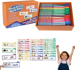 Rhyme Flip Books, Letter Sounds Flash block specification outrage compare Cards, ABC Vocabulary Flashcards, Kindergarten Sight Word Flash Cards, Homeschool Supplies Kindergarten Preschool Learning Activities 30PCS Read and 