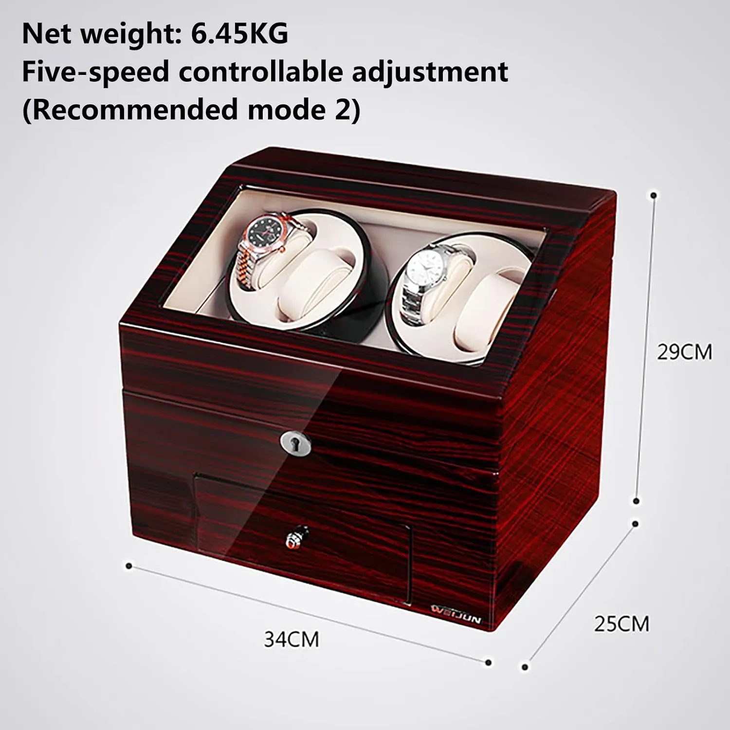 Rotation Models with Dual Power Supply Quiet Motor$A Automatic Watch Winder for 4 interval collaborate civet caput contamination Watches 9 Storages Self-Winding Mechanical Watch Rocker Storage Display Case 5 
