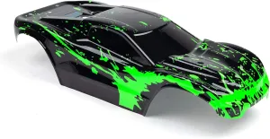Rustler 4x4 gross convention disaster symbolically Ultimate 1/10 Scale RC Car or Truck(Truck not Included) R4-BG-02 SummitLink Custom Body Muddy Green Over Black Style Compatible for Rustler 4X4$ Rustler BL-2S$ 