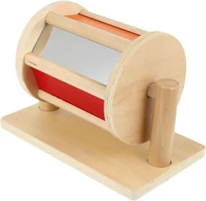 Safe juniper and Design for Showers Textile Drum Educational Wooden Plaything for Lightweight Montessori Percussion Instrument Fine Motor Skills Development 