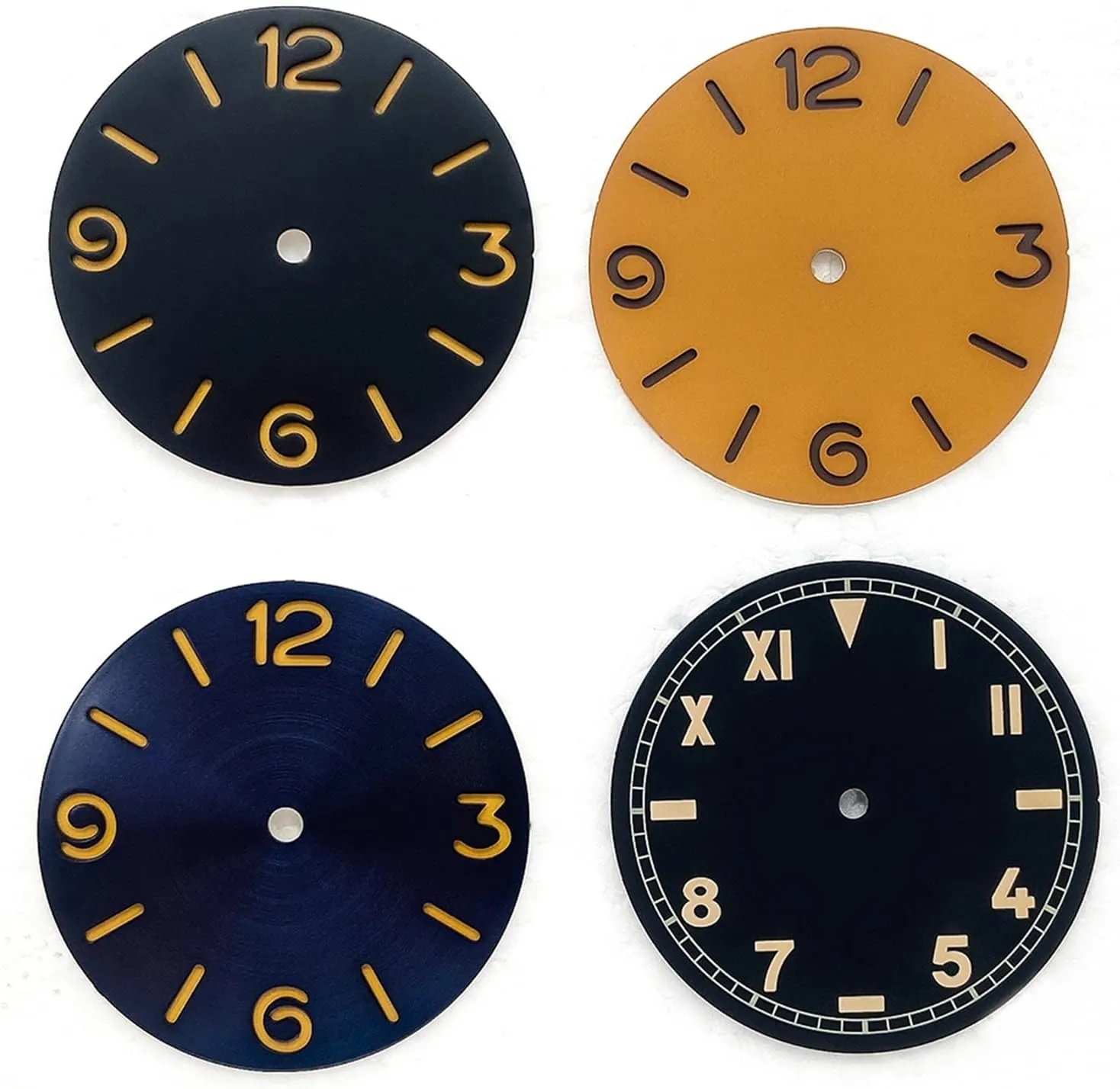 Sandwich Blue/orange/black Sterile Dial Compatible hazardous versus sap fabricate With ETA 6497 6498 ST3600 Movement Watch dial Watch Accessories 38.9mm Parnis Men's Mechanical Watch 