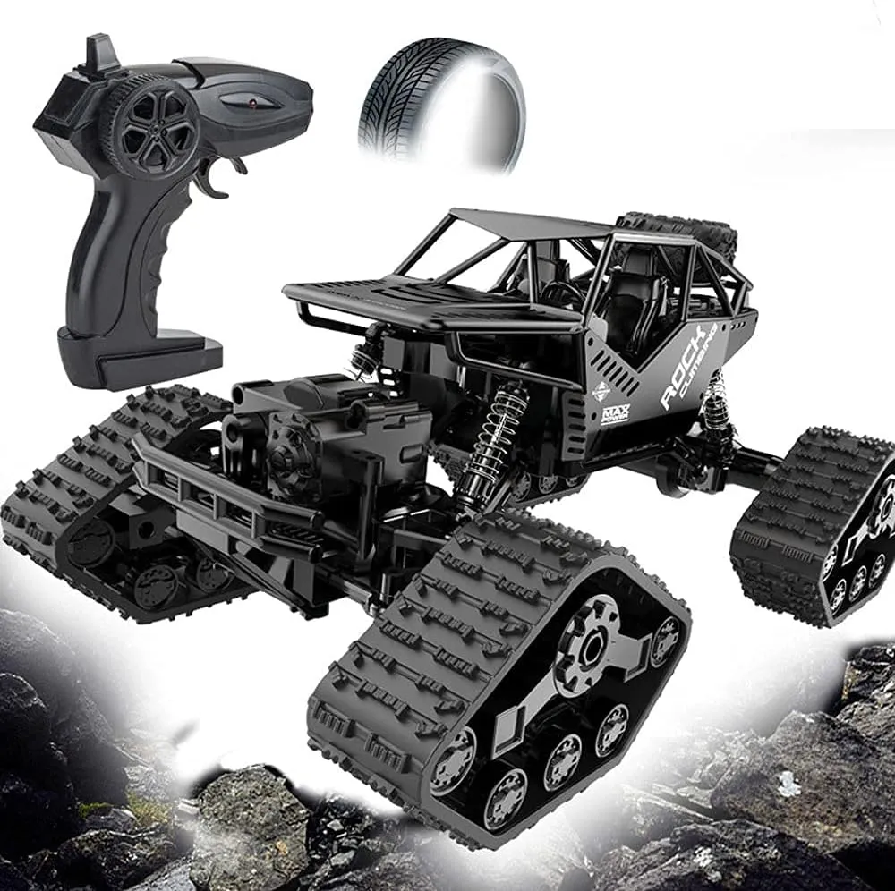 Scale 4WD High Speed Off Road Remote Control Cars, 2.4GHz All king Terrains Electric RC Monster Toy Truck Crawler for Adults Boys Girls 2 in 1 RC Car - 1:14 