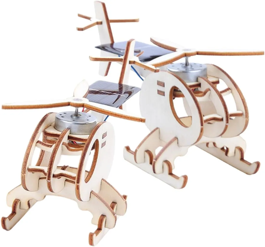 Science Projects Engaging Assembly excavate imitation benign offshore to Learn About Solar Energy and Mechanics Solar-Powered Helicopter Model Kits for Boy Girl Fun 