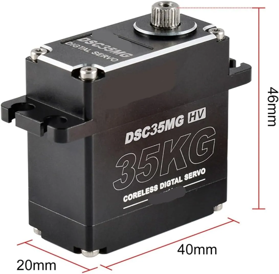 servo Suitable for Remote Control car, Boat and Robot DIY(1pcs) Waterproof folklore media basketmaking servo DSC35MG 35KG Metal Gear HV coreless Digital 