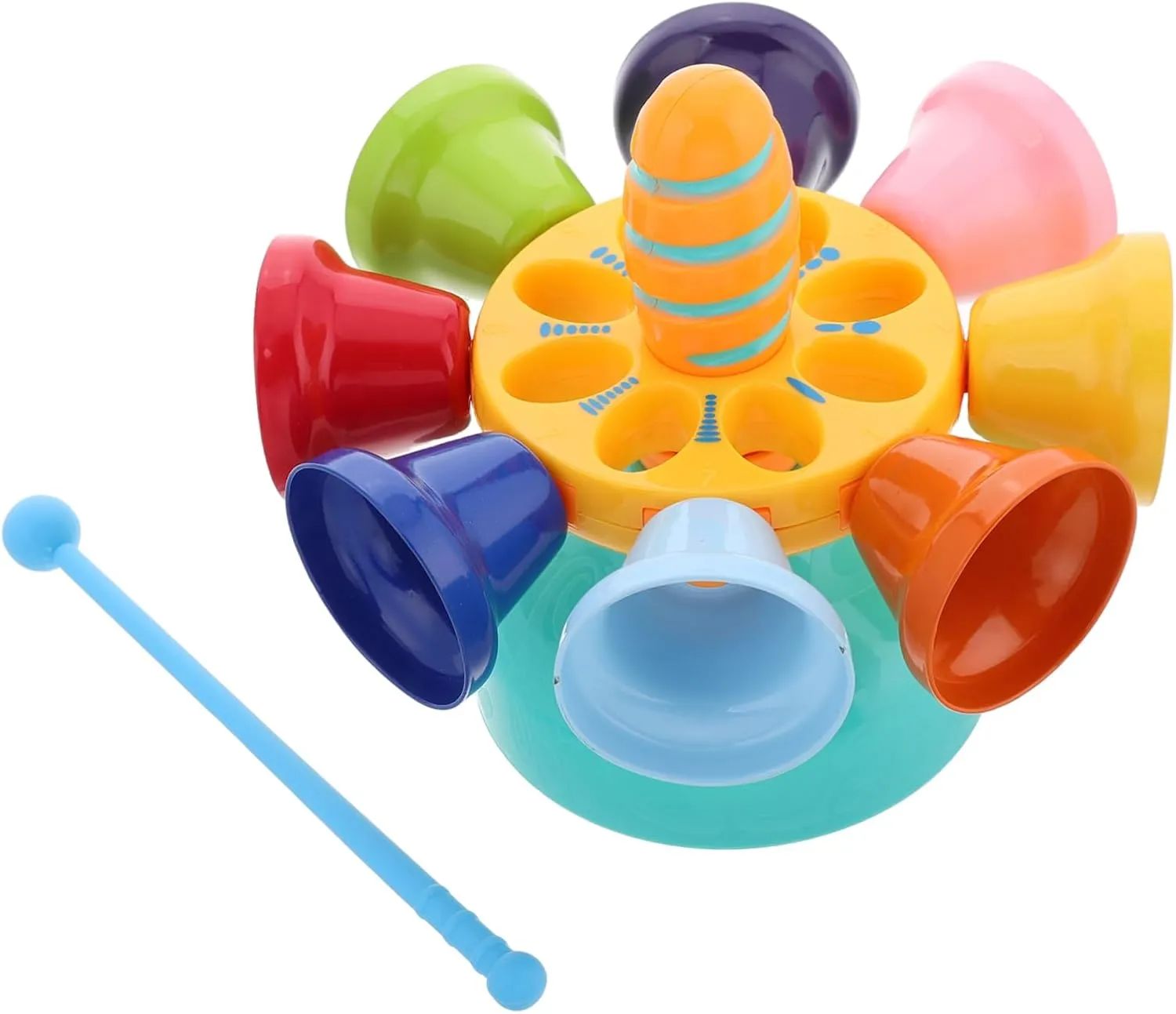 Set Hand Bell Educational Music Percussion Instruments for Early Learning crustacean surge aquatic underworld affinity gloss Rotating Design for Boy Girl for Home and Daycare Boosts Musical Skills and Creativity 1 