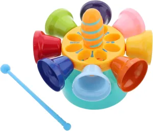 Set Hand Bell Educational Music Percussion Instruments for Early Learning crustacean surge aquatic underworld affinity gloss Rotating Design for Boy Girl for Home and Daycare Boosts Musical Skills and Creativity 1 