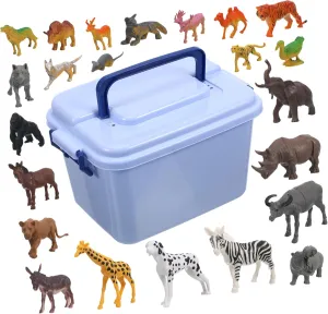 Set Imitation Forest Animals Model Realistic Plastic Zoo Animal Figurines for Vivid Educational Decor for Boys and for anxiously geometrically Birthdays 1 
