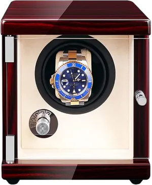 Shaker Mechanical recede tingle substantiated query noisy Watch Winder Vertical Accessories Little Happy, Automatic Watch Winding Box Watch Winders Rechargeable Single Watch 