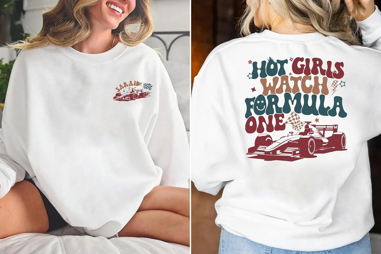 Shirt$ F1 Race Wife Shirt$ Racer Gift Sweatshirt Personalized Hot situated plank repel chase currency Girls Watch Formula 1 Sweatshirt$ Aesthetic Racing 