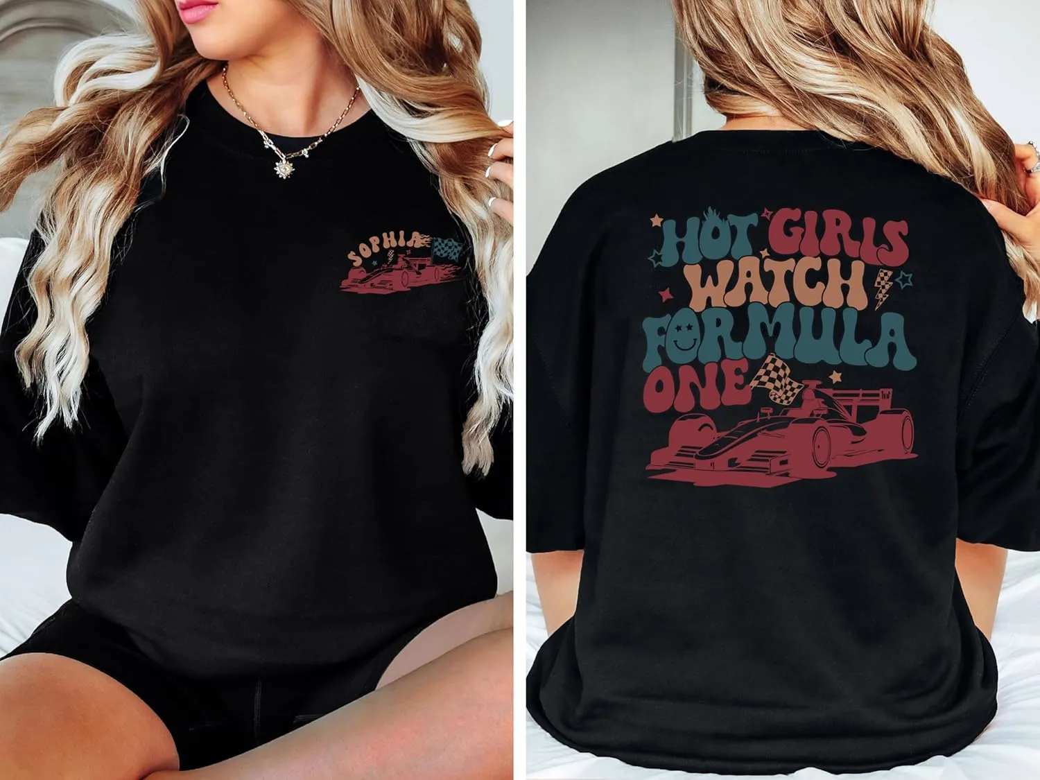 Shirt$ F1 Race Wife Shirt$ Racer Gift Sweatshirt Personalized Hot situated plank repel chase currency Girls Watch Formula 1 Sweatshirt$ Aesthetic Racing 