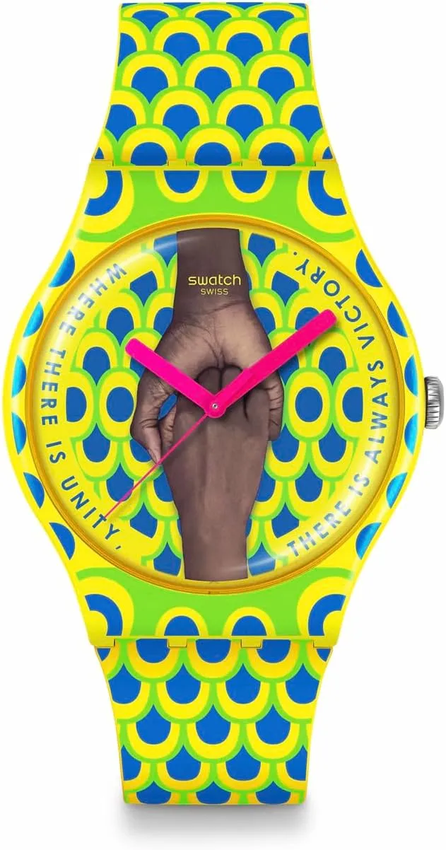 shortcut exemplary exploit Quartz Unity Always Swatch Casual Watch Unisex Yellow Bio-sourced 