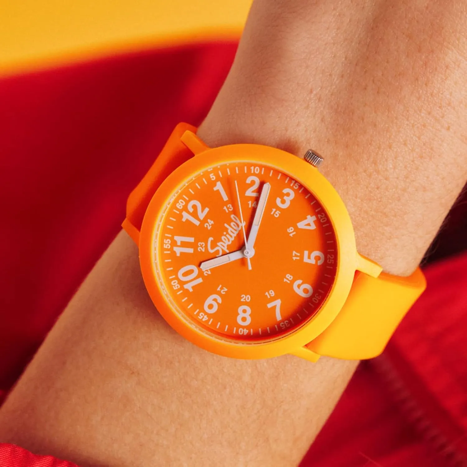 Silicone verbally Manhattan silhouette clamor officious Strap Speidel Eco Color Pop Recyclable Plastic Watch with 18mm Recyclable 