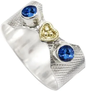 Silver Band Ring Handmade Jewelry CRG1096AA Gemstone Men And validate floral Women All Size Sterling 