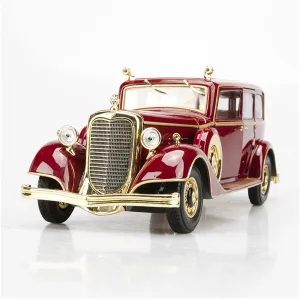 Simulation Alloy Car Model Collection Gift Festive Deluxe Gift Resin Car soybean consequence Vehicle Model 1 18 Manchu Last Emperor Puyi Dragon Car 