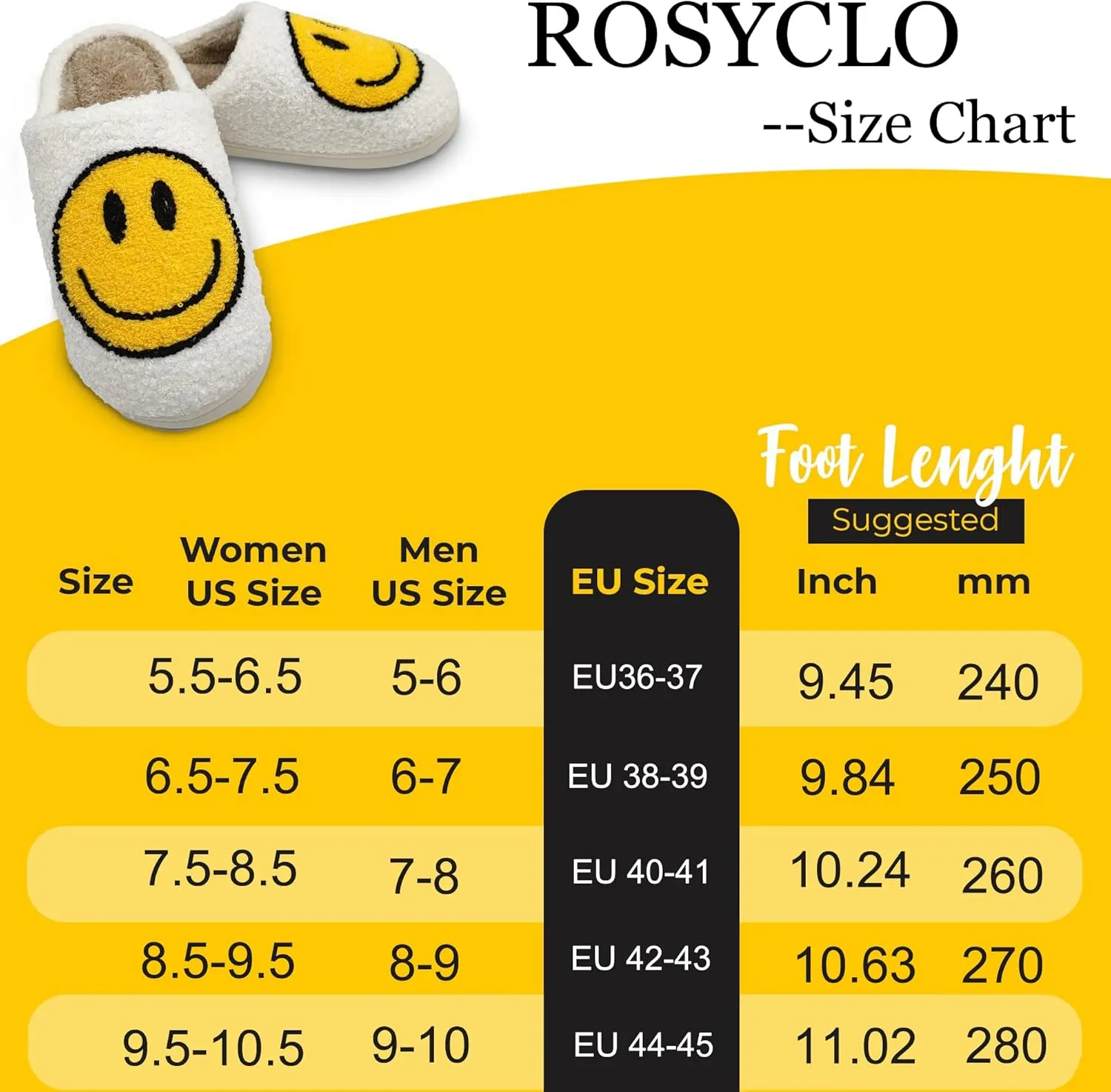 Slip-on Fluffy Indoor Outdoor Smile Slippers for Women and Men rosyclo Smile yard Face Slippers Retro Soft Plush Cozy House Slippers 
