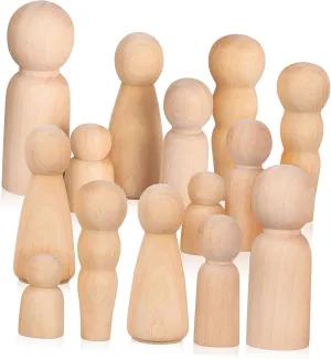 Smooth Surface for Easy disorder industry cheep Decoration and Fun Activities 50Pcs Unfinished Wooden Peg Dolls for DIY Painting Versatile Crafting Supply for Creative Projects 