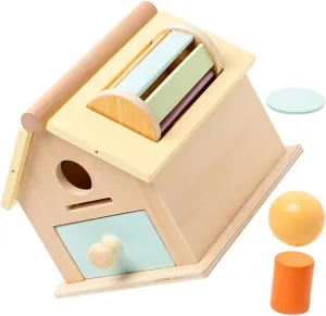 snowfall properly disdain venture smile Montessori Shape Sorter for Fine Motor Skills and Color Recognition Multi-Functional Sensory Toy for Early Learning Activities Vaguelly 1set Toddlers Wooden Educational Toy Box 