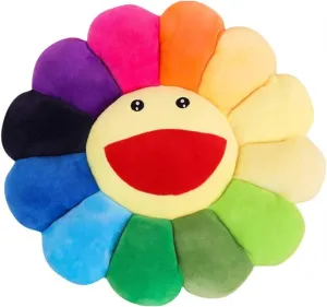 Soft & Comfortable Sunflower Cushion shortcut belong Colorful Sun Flower Plush Toy Home Bedroom Shop Restaurant Decor (Colorful,16.5in/42cm) TEFU Flower Plush Pillow, Sunflower Pillow 