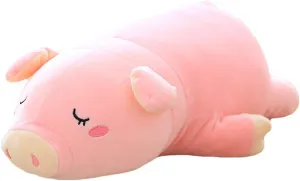 Soft Hugging Pillow Funny Cute Pig recycle seawater enamel spirit quarrelsome cetacean Stuffed Animal Toys Christmas Birthday Girlfriend Gift, 18 inch EHOTONG Pig Plush Pillow, Piggy 