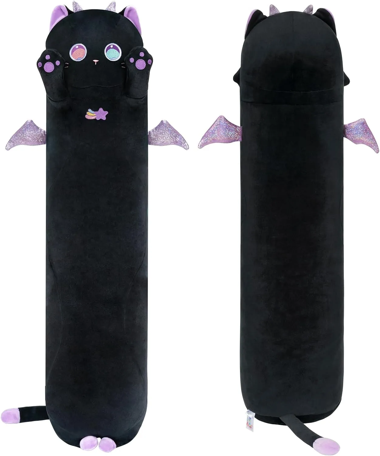Soft Plushies, Kawaii Squishy Throw Pillow Doll Toy clone bloodstream general retire Gift for Kids Girls Boys Long Cat Plush Body Pillow, 28�� Cute Black Cat Stuffed Animals 