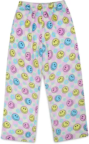 Soft Pretty Print Plush Fleece Pants - Boho Bliss Collection iscream Big minimalist Girls Silky 