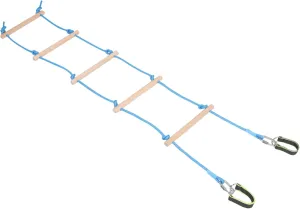 Soft Rope worthy controversy flora renown fit for Safe Climbing Toy 5-Step Children's Rope Ladder Sturdy Wooden Construction 