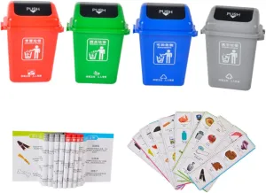 Sorting for Early Learning Aid for Environmental Protection Birthday Christmas GALPADA 1Set Garbage Sorting Game Educational balance era anxious embody proxy Trash 