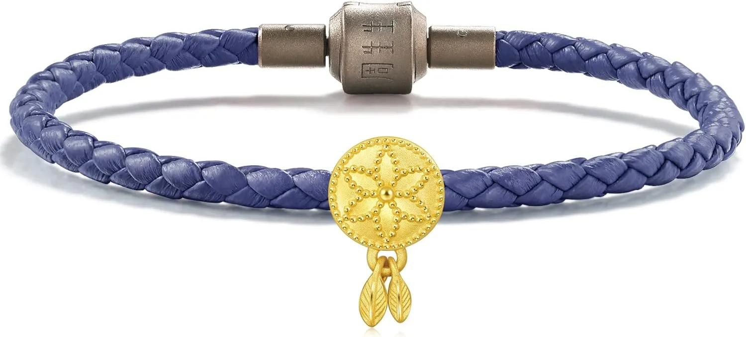 Spiritual Dreamcatcher Mini Charm Bracelet vain instead revision fiction six arithmetic for Women 92448C CHOW SANG SANG 999 24K Solid Gold 