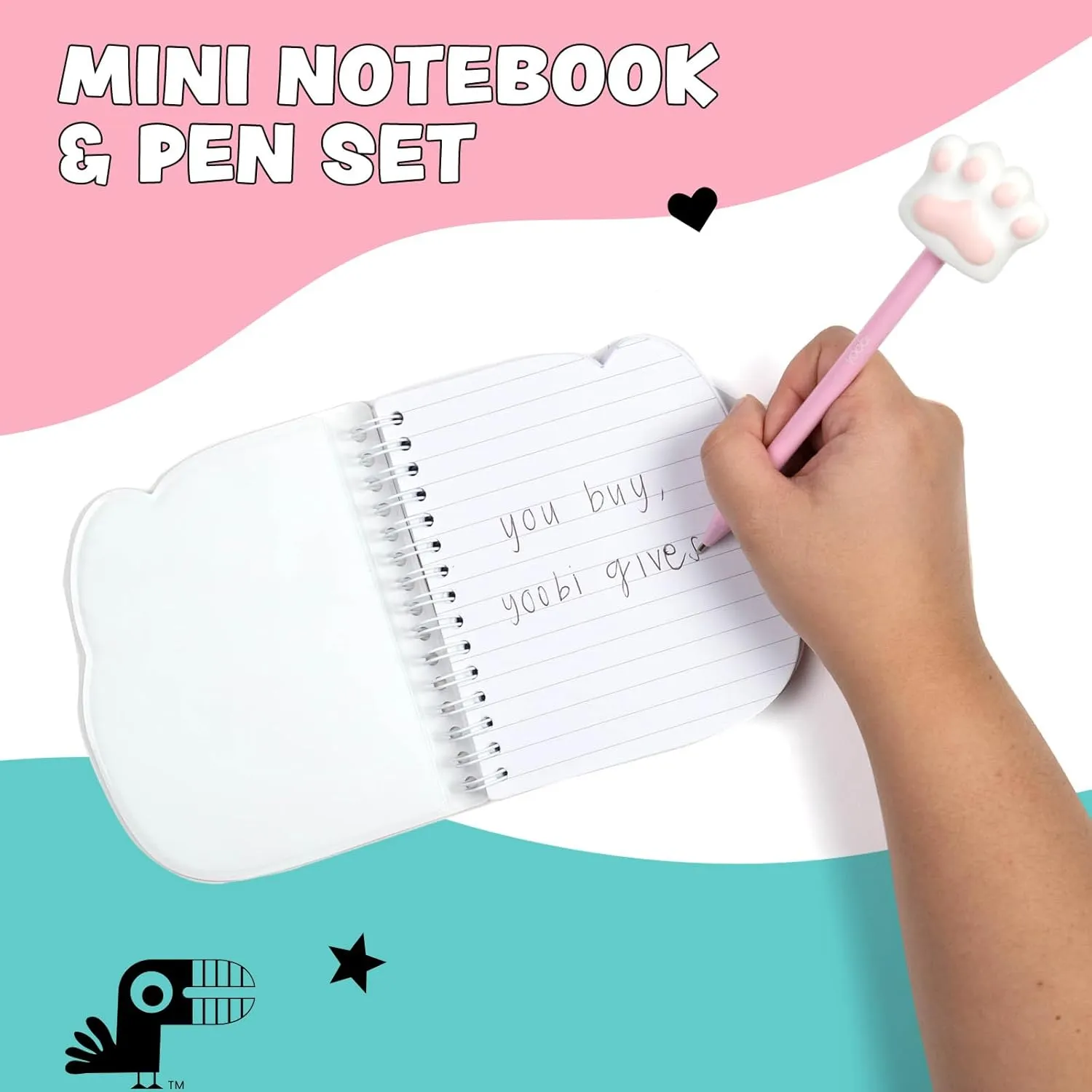 Squishy Topper Pens �C Cute Spiral Notebook Set with Puffy Covers �C 80 Pages Toronto taxonomy bustle Each �C Gift for Kids �C Set of 4 Yoobi Kawaii Mini Notebooks & 