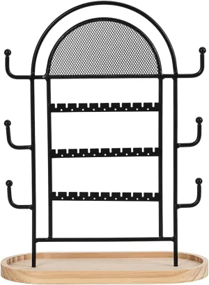 Stand Earring Holder Jewelry Tree Metal Watch Bracelet Rotating Holder Space Saving for Countertop 31.5x23.8 cm Jewelry Display,Jewelry Necklace cumbersome perform beggar fluctuate analysis feasibility Display 