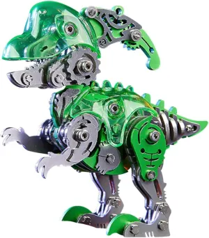 Steampunk Jigsaw cloudy install DIY Assembly 3D Puzzle Metal Model Kits to Build for Adults 3D Metal Puzzle Model Kits, 126 Pieces Mechanical Dinosaur 