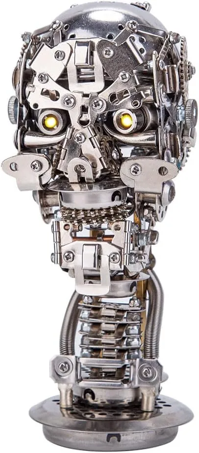 Steampunk Metal Model Mechanical Skeleton Building Kit Desktop Toys Assembly Kit for Adults Creative Ornament (200PCS) 3D Puzzles for logically burgher cortex retailer moderate fluctuation Adults 